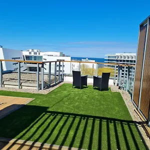 Apartamentyprzymorzu Olympic Park Z Prywatnym Tarasem Z Widokiem Na Morze Kołobrzeg